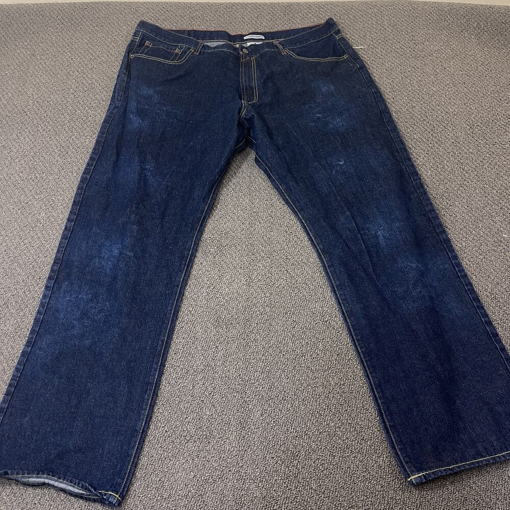 Ciano Farmer cstar Jeans Mens 44 Blue Straight Leg Gold Dragon Embroidery Denim